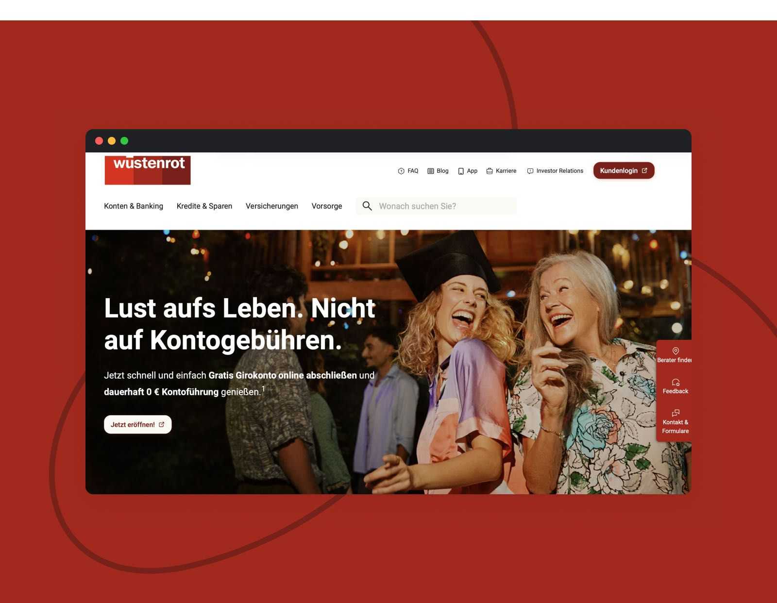 Wüstenrot's product screenshot